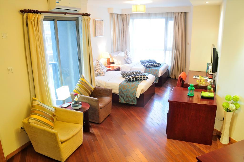 คิงแลนด์ เซอร์วิซ อพาร์ตเมนต์ Aparthotel เซี่ยงไฮ้ ภายนอก รูปภาพ