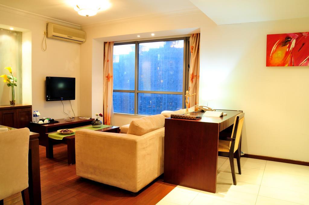คิงแลนด์ เซอร์วิซ อพาร์ตเมนต์ Aparthotel เซี่ยงไฮ้ ภายนอก รูปภาพ